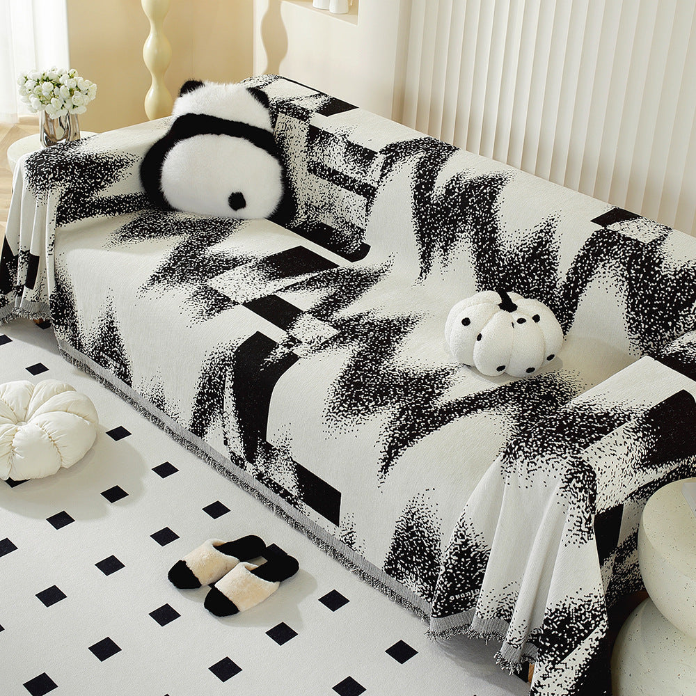 Abstraktes Design Wolldecke
