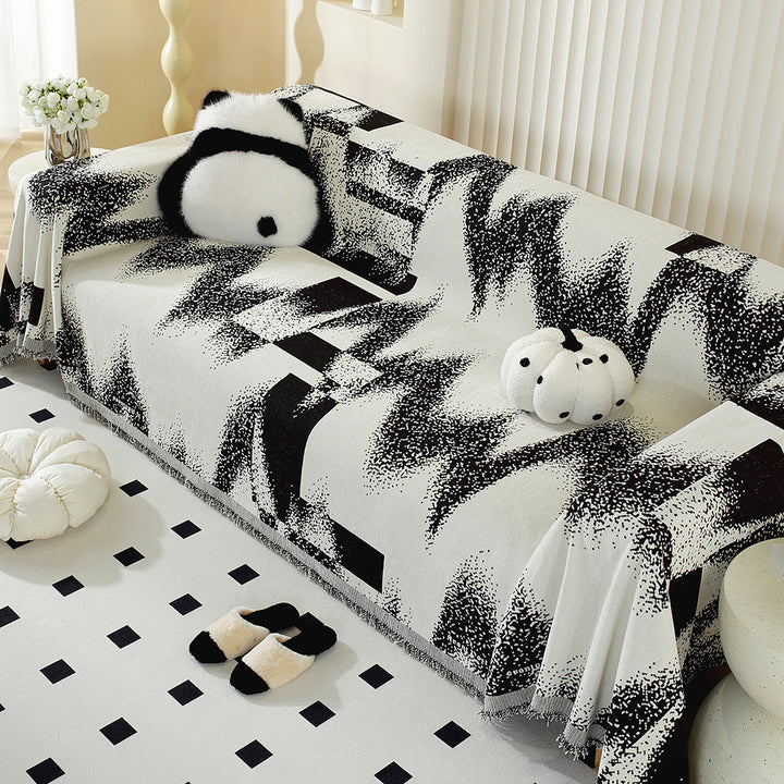 Abstraktes Design Wolldecke
