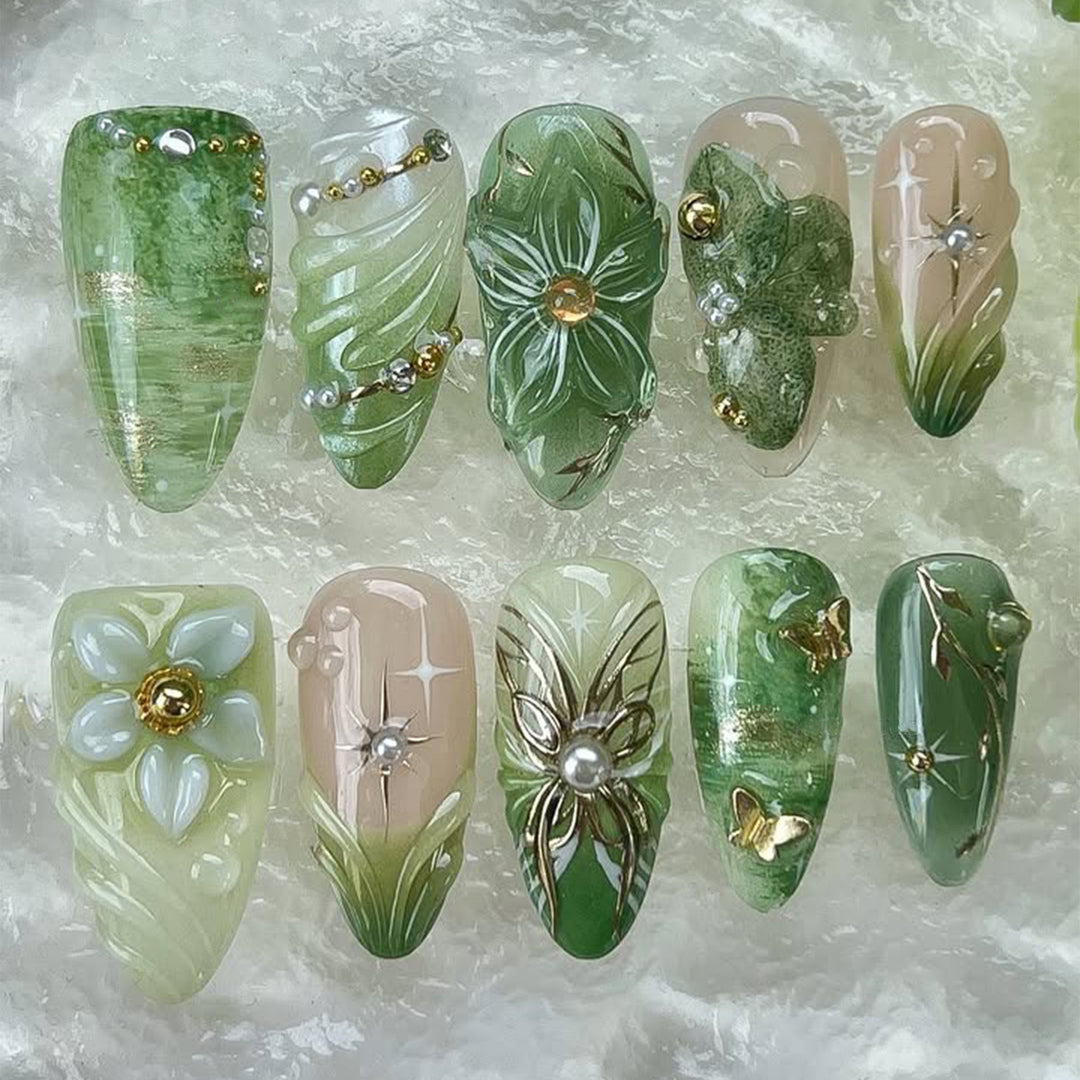 Glamouröse Aziatische Kunstnagelkollektion Karnz