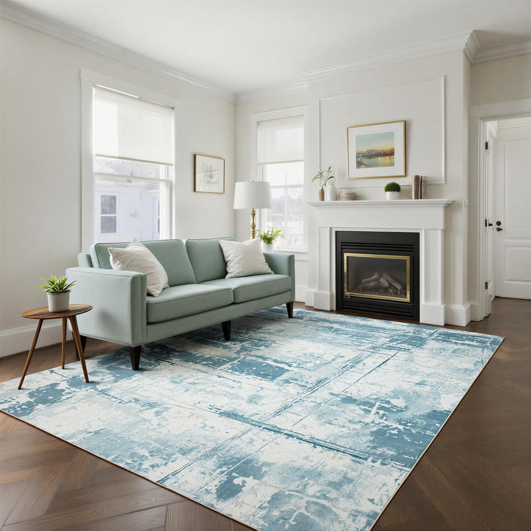 Modern Vintage-inspirierter Teppich