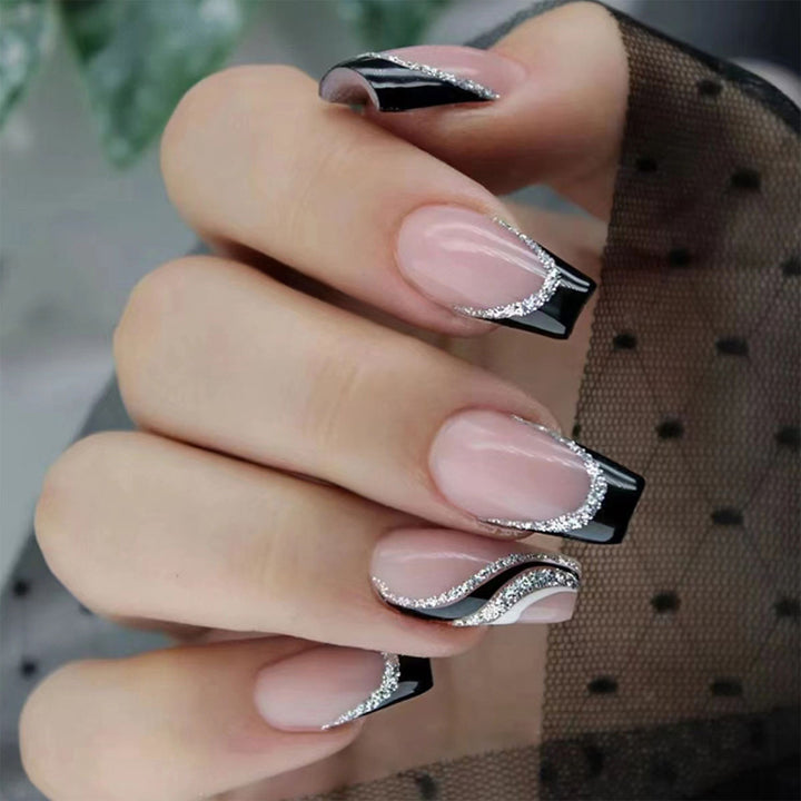 Chic Glitzerndes Nagelkunst-Set