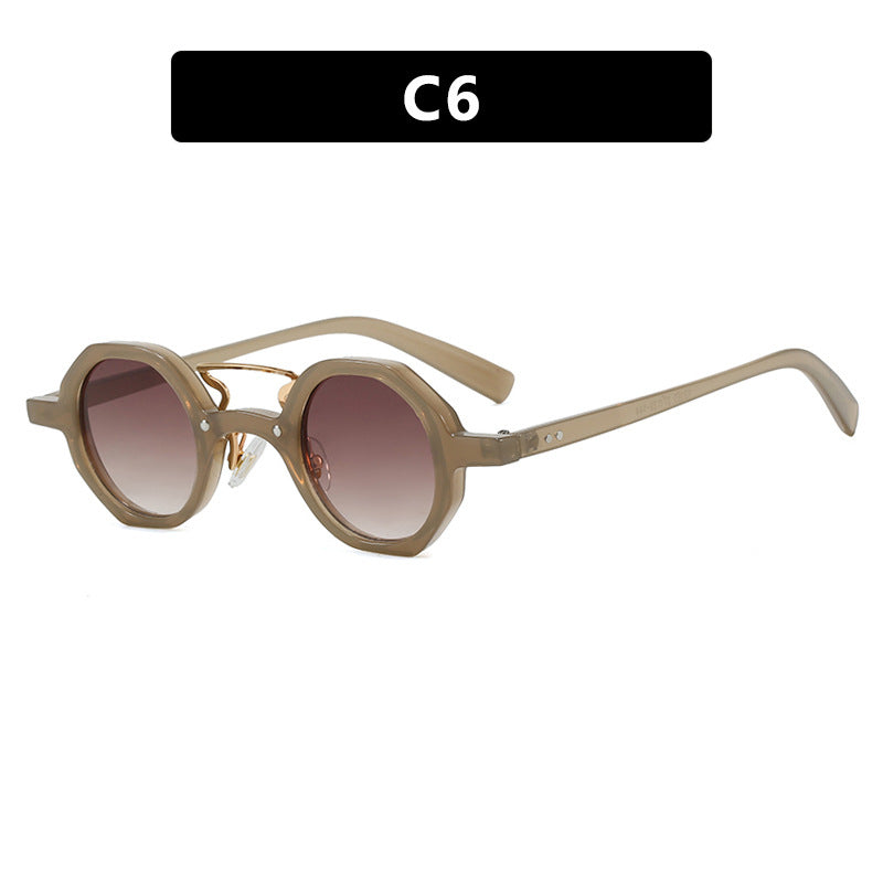 Damen stilvolle Sonnenbrille im einzigartigen achteckigen Design Karnz