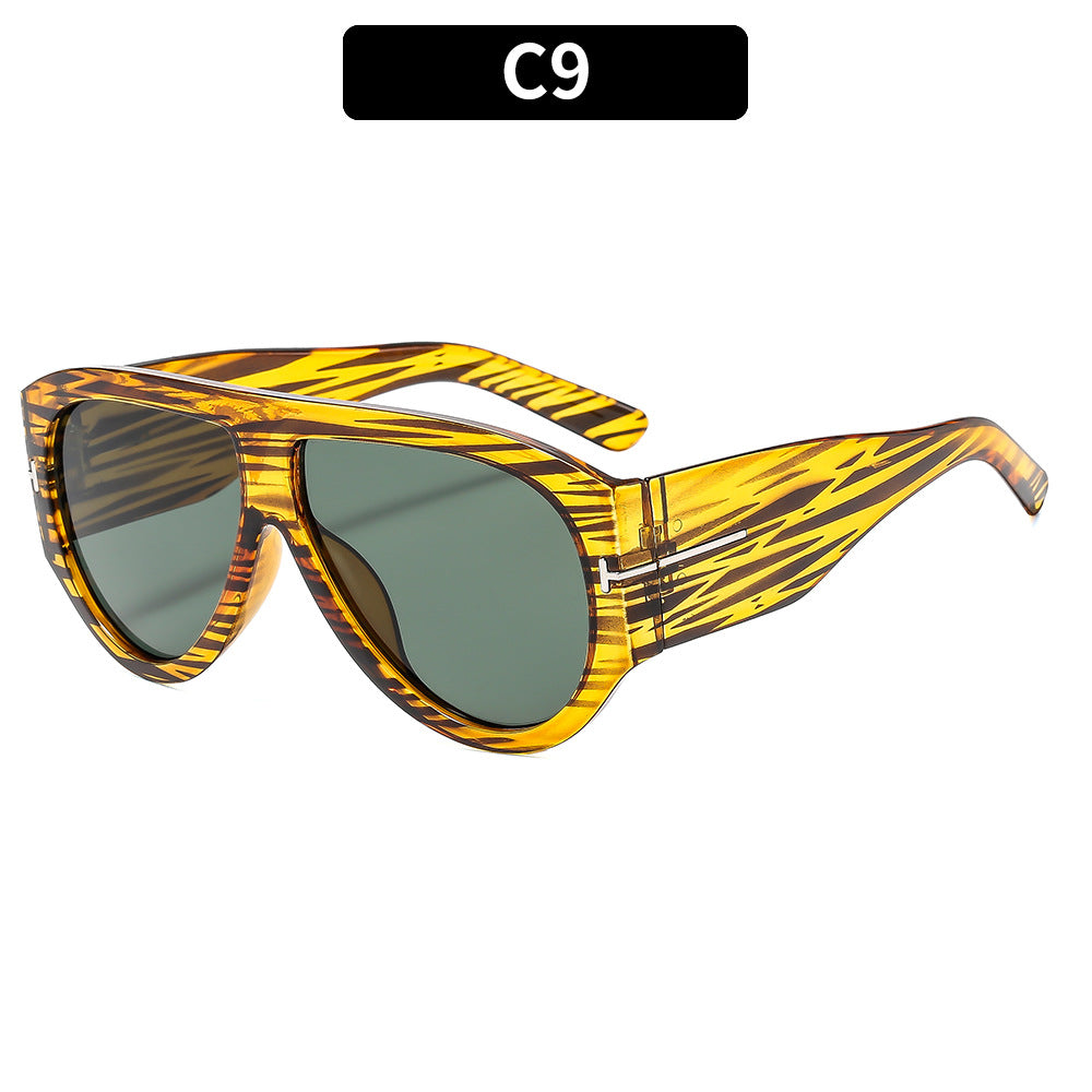 Fette Winkelform Cat-Eye Sonnenbrille