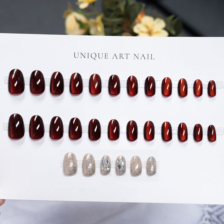 Hochglanz Press-On Nagelkunst