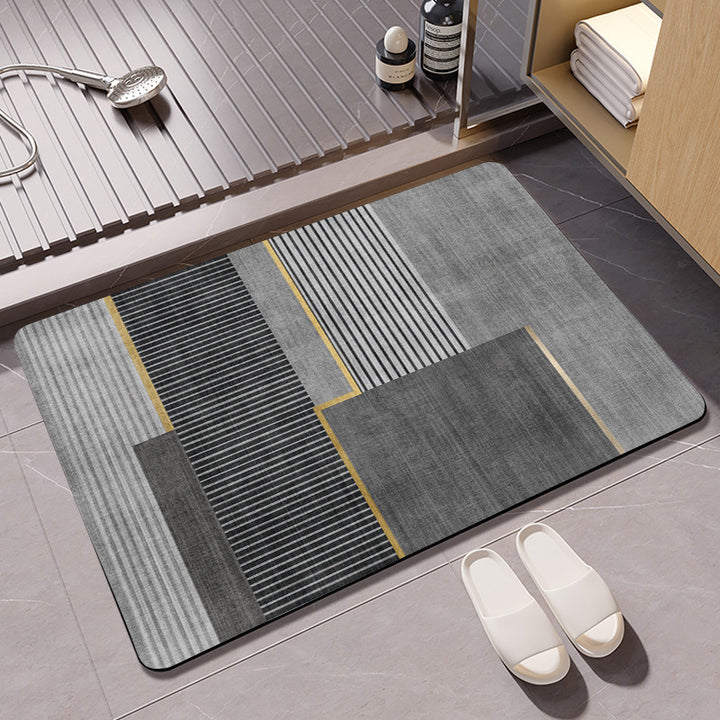 Geometrisches Muster weiche Badematte Karnz