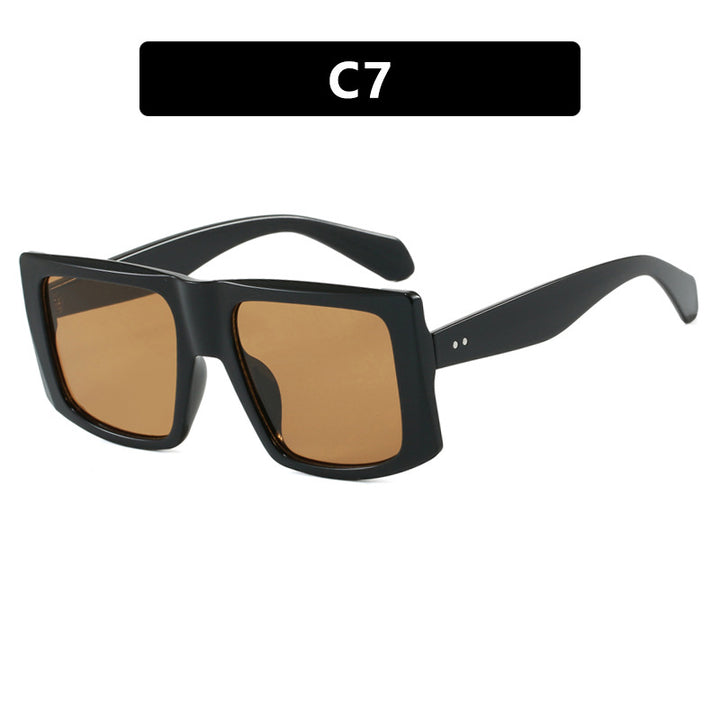 Damen quadratische Sonnenbrille mit robustem Kunststoffrahmen und schützendem UV-Filter Karnz