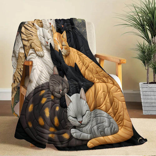 Katzen-Themen-Plüschfleece-Decke