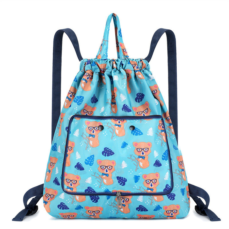Leichter Blumen-Schnür-Rucksack Karnz