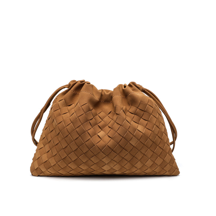 Woven Drawstring Schultertasche Karnz