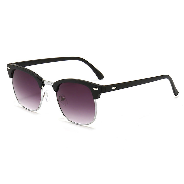 Damen modische Retro-Sonnenbrille mit metallischem Rahmen Karnz