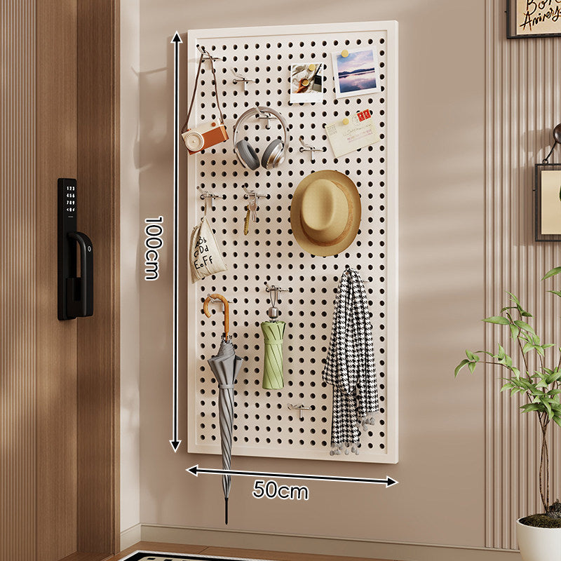 Wandanag perforiertes Lochboard-Organizer-Panel Großes Quadrat mit modularen Haken und Zubehör