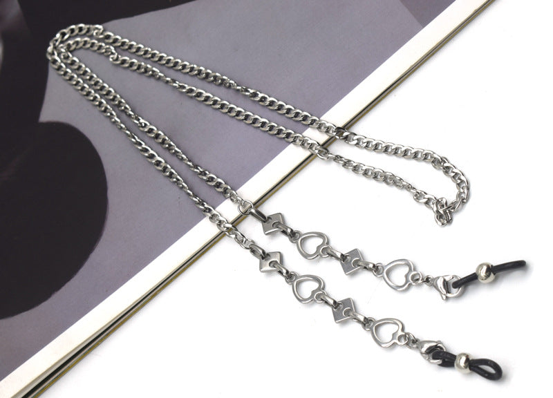 Stylische Metall-Link-Brillekette Karnz