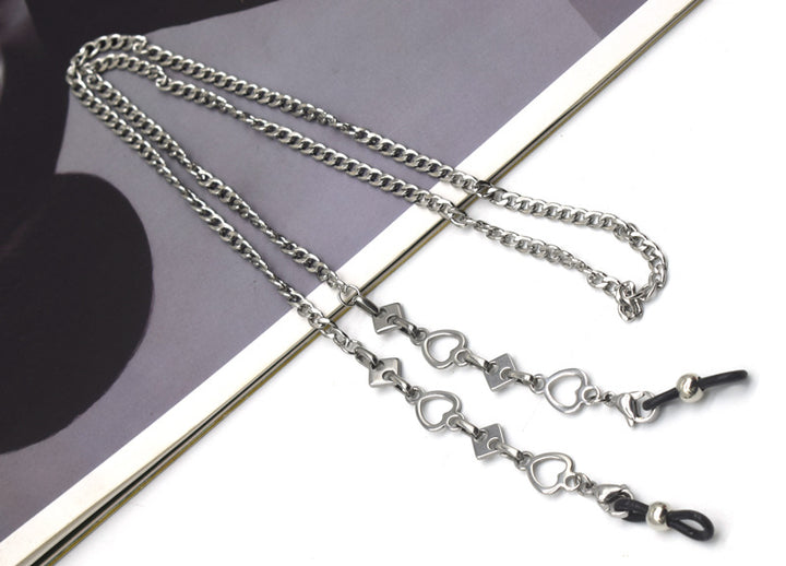 Stylische Metall-Link-Brillekette Karnz