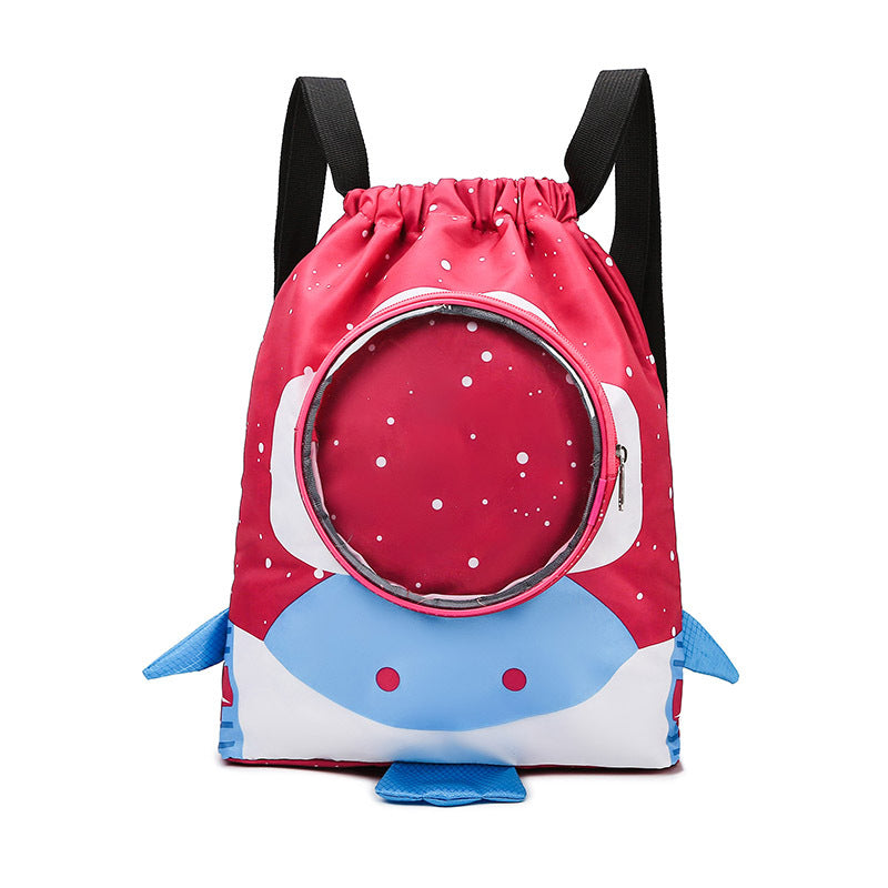Niedlicher Astronauten-Themen Kordelzug-Rucksack