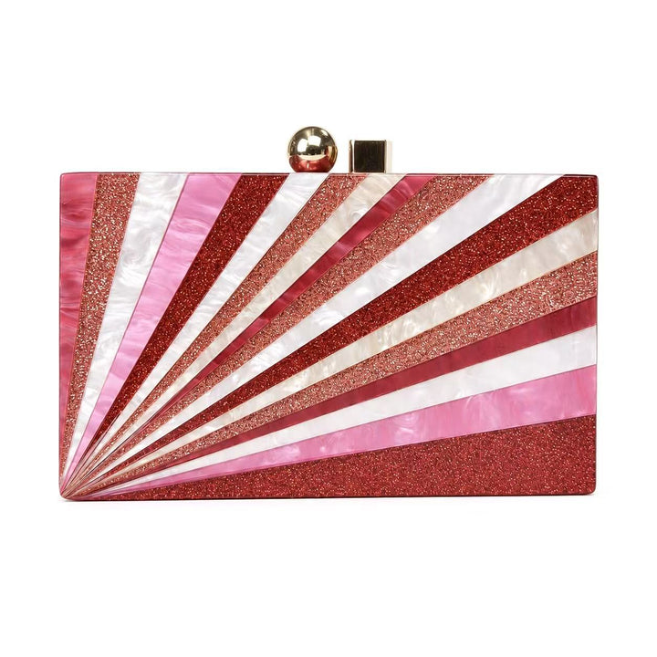 Künstlerische geometrische Acryl Clutch
