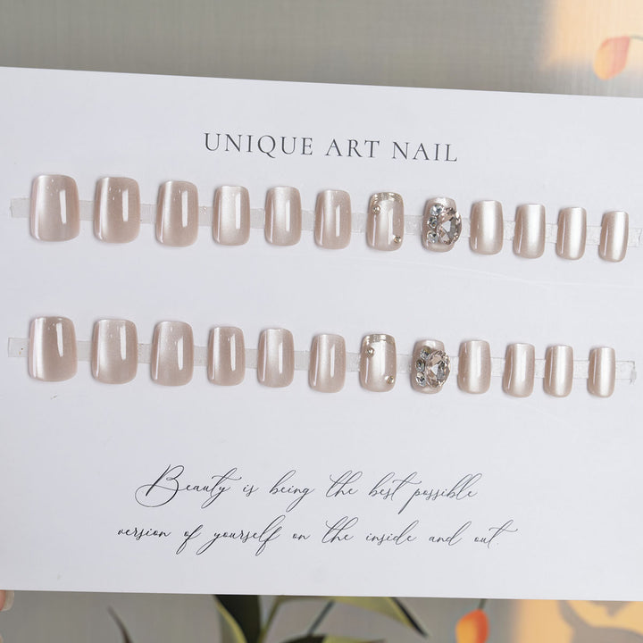 Strass-Besetztes Press-On-Nagelset