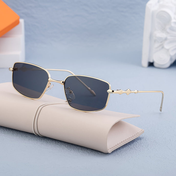 Damen modische Brille im innovativen asymmetrischen Design Karnz