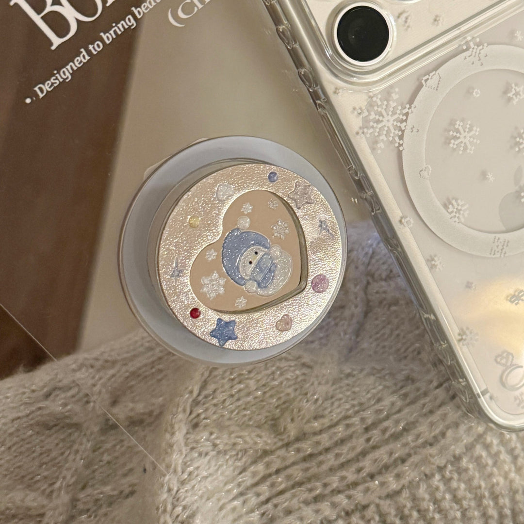 Smartphone Fingerhalter mit Wintermotiv Karnz