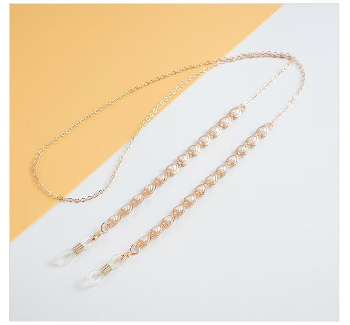 Elegante Perlen Brille Kette Karnz