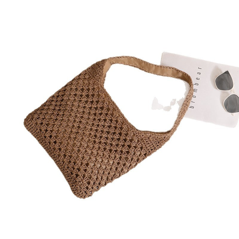 Damen Handtasche im Boho-Stil mit luftiger Häkelstruktur Karnz