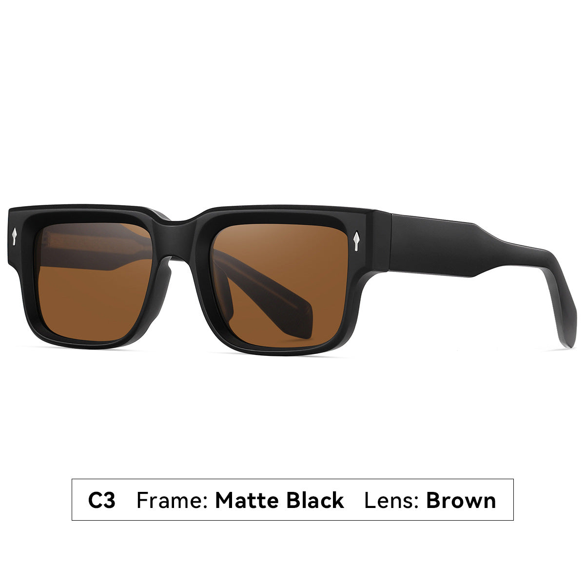 Damen Sonnenbrille im modernen, kantigen Design Karnz