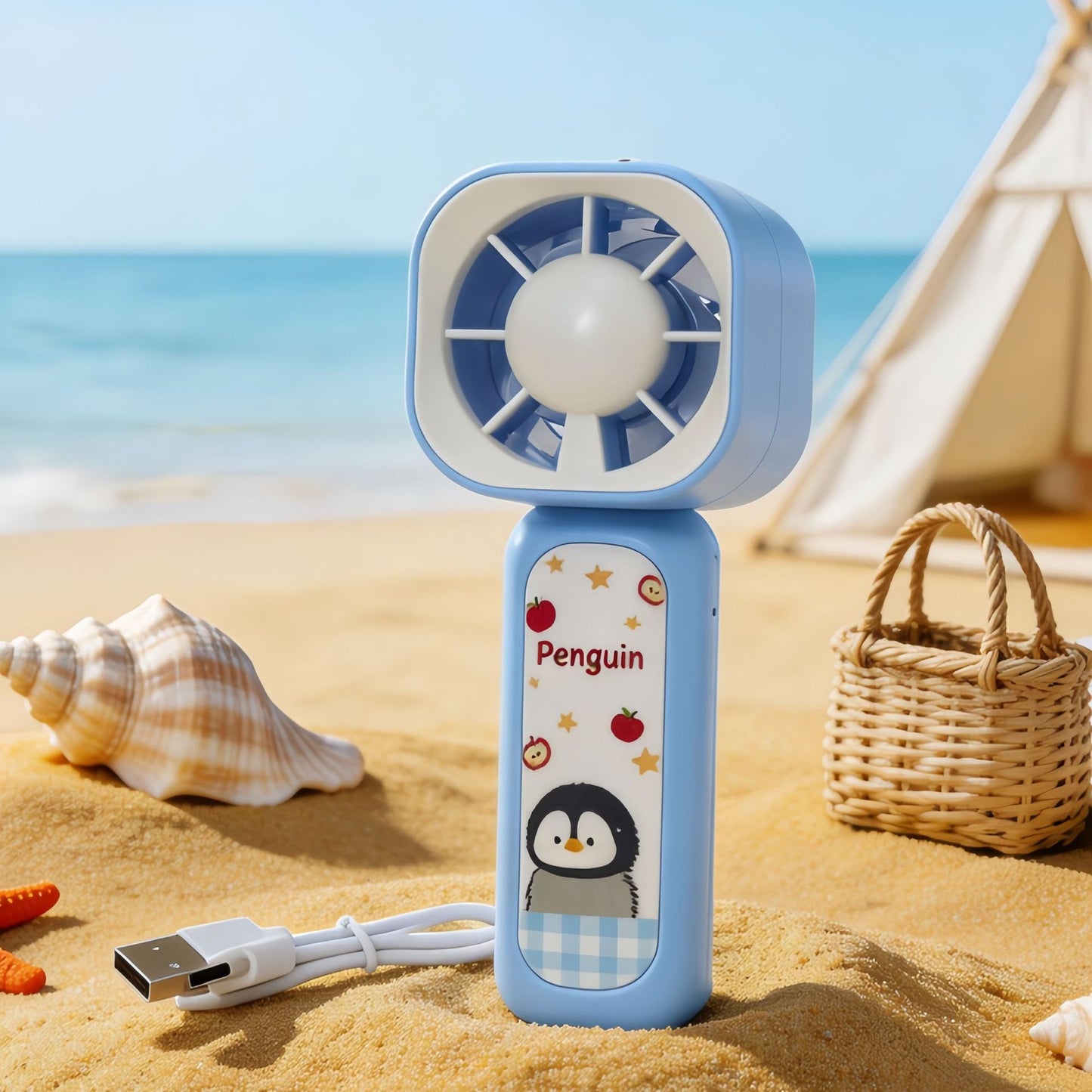 Damen Tragbarer Handventilator im verspielten Pandadesign Karnz