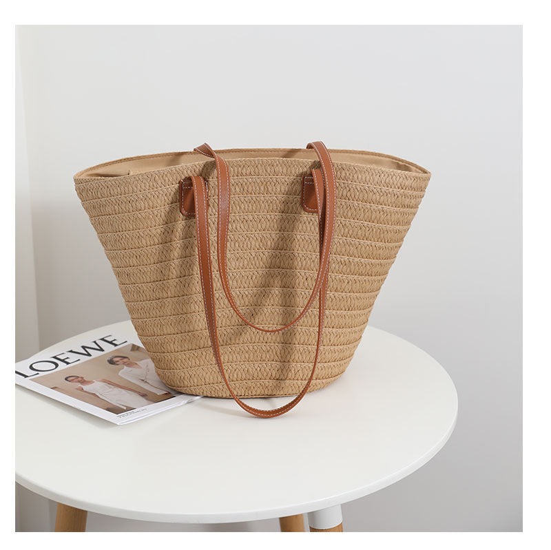 Damen Stilvolle Strandschultertasche Karnz