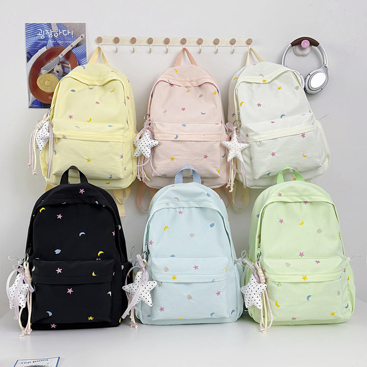 Gestickter Mond und Stern Rucksack Karnz