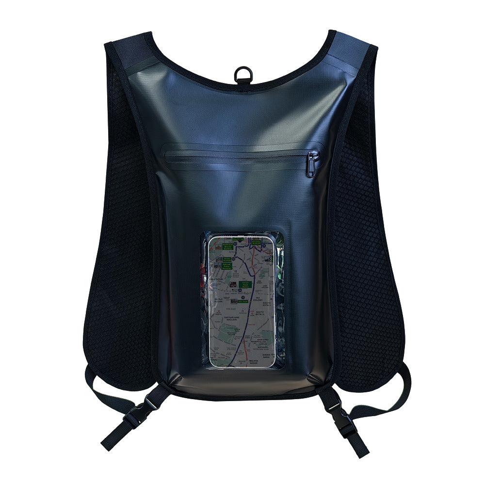 Wasserdichte Smartphone-Rucksack mit Durchsichtiger Fronttasche Karnz