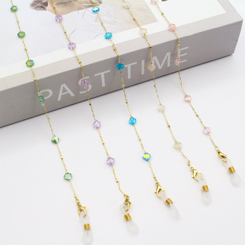 Elegante, kristallgestaltete Brillenband Karnz