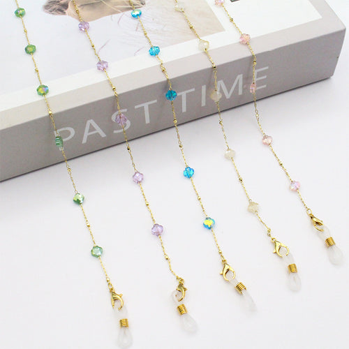 Elegante, kristallgestaltete Brillenband Karnz
