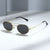 Damen Modische Oval-Sonnenbrille im minimalistischem Design Karnz