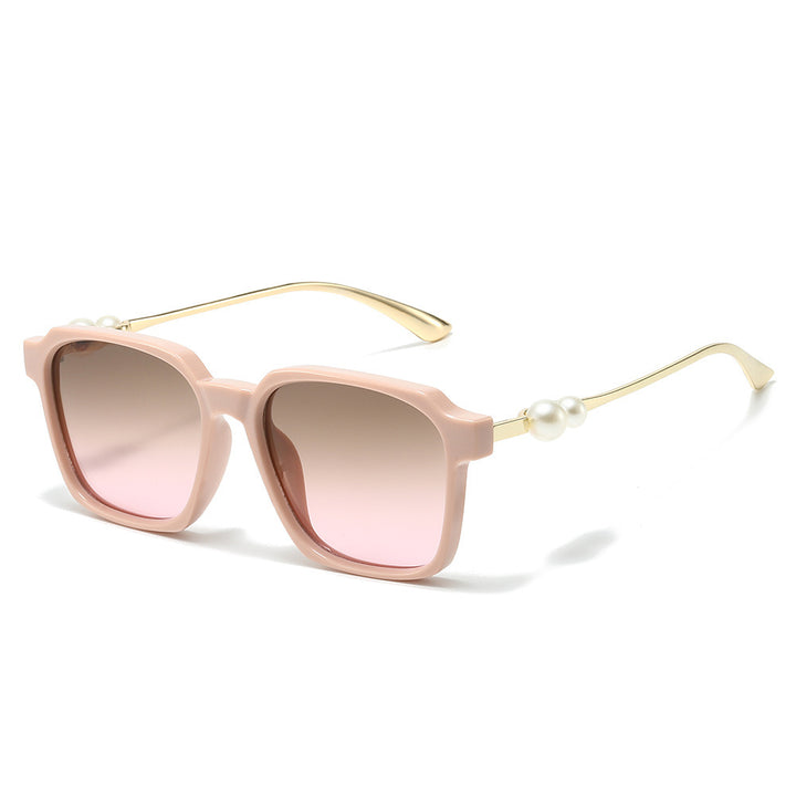 Chice quadratische Sonnenbrille mit Perlenakzenten Karnz