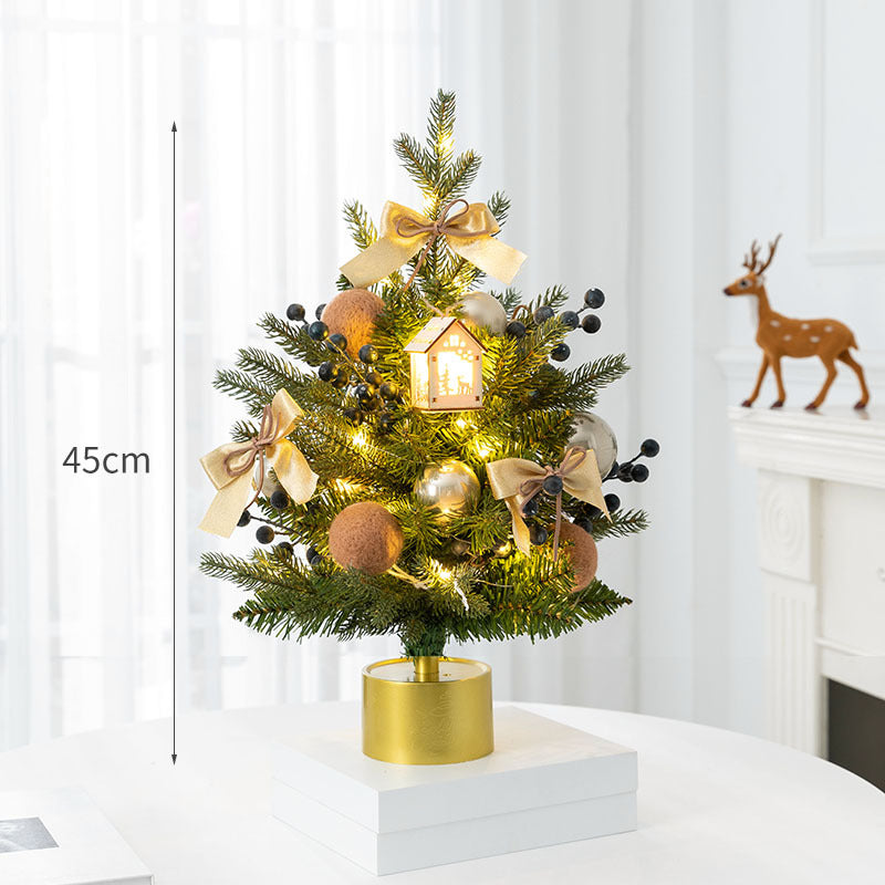 Dekorative Mini-Weihnachtsbaum mit LED-Lichtern