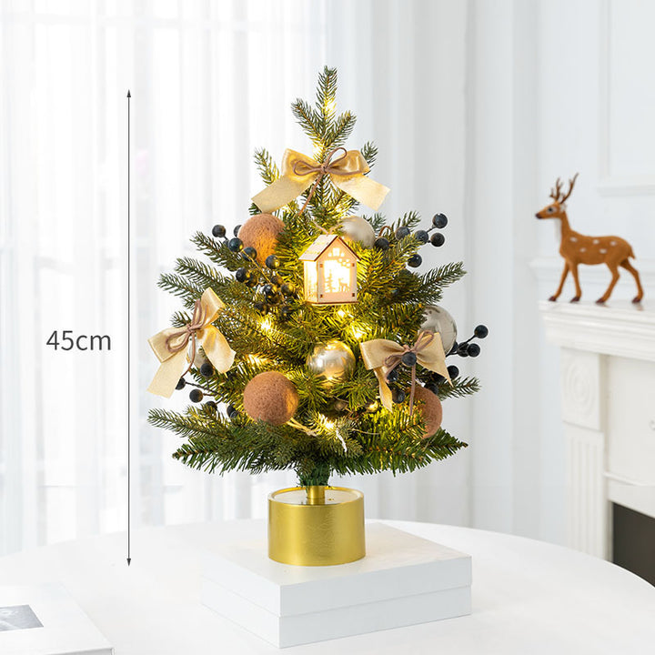 Dekorative Mini-Weihnachtsbaum mit LED-Lichtern