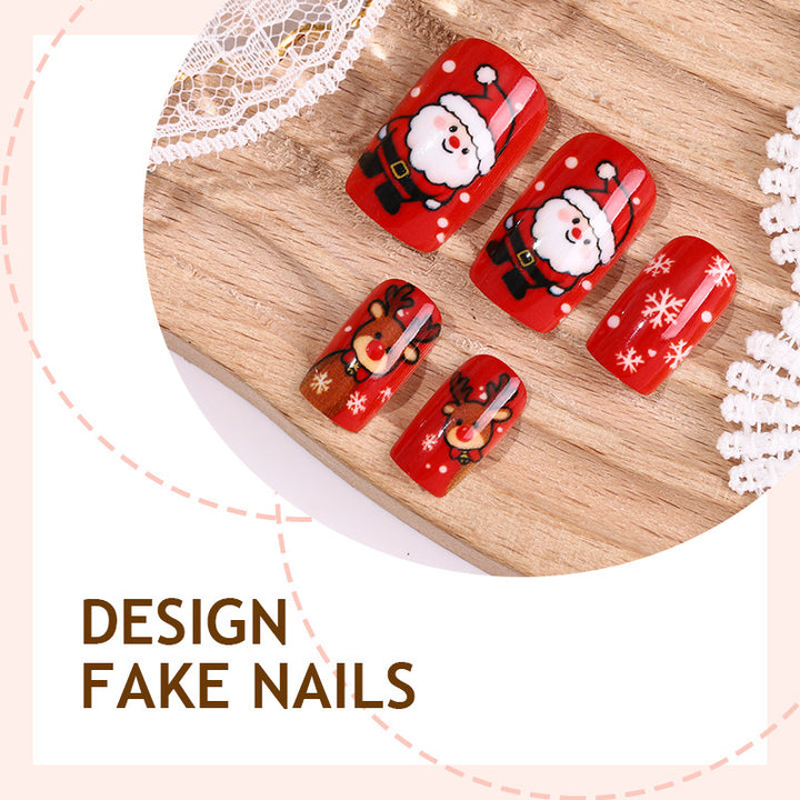 Festliches Weihnachtskunstnagelset Karnz