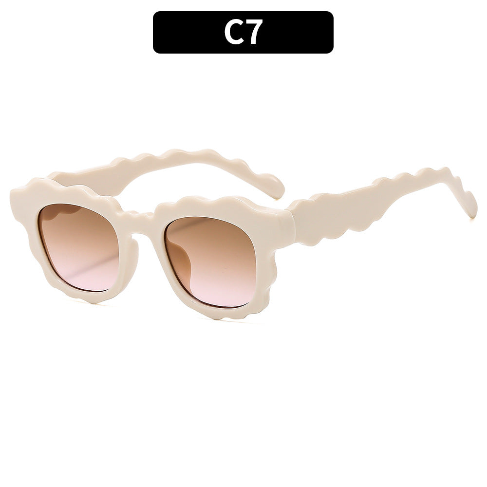 Künstlerische Wellenrahmen-Sonnenbrille