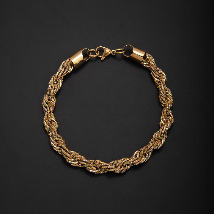 Geflochtenes Gold-Statement-Armband Karnz
