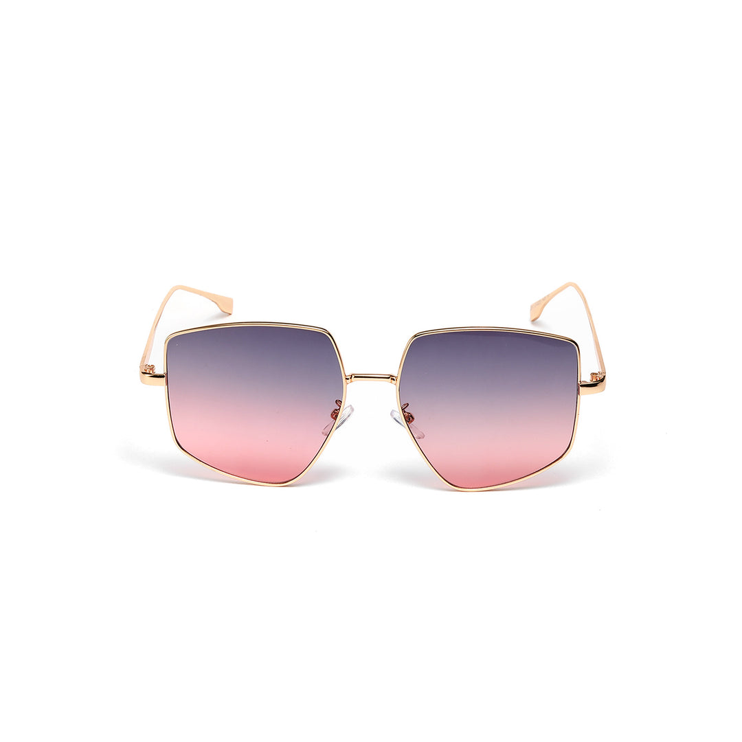 Damen quadratische Sonnenbrille mit elegantem Metallrahmen Karnz