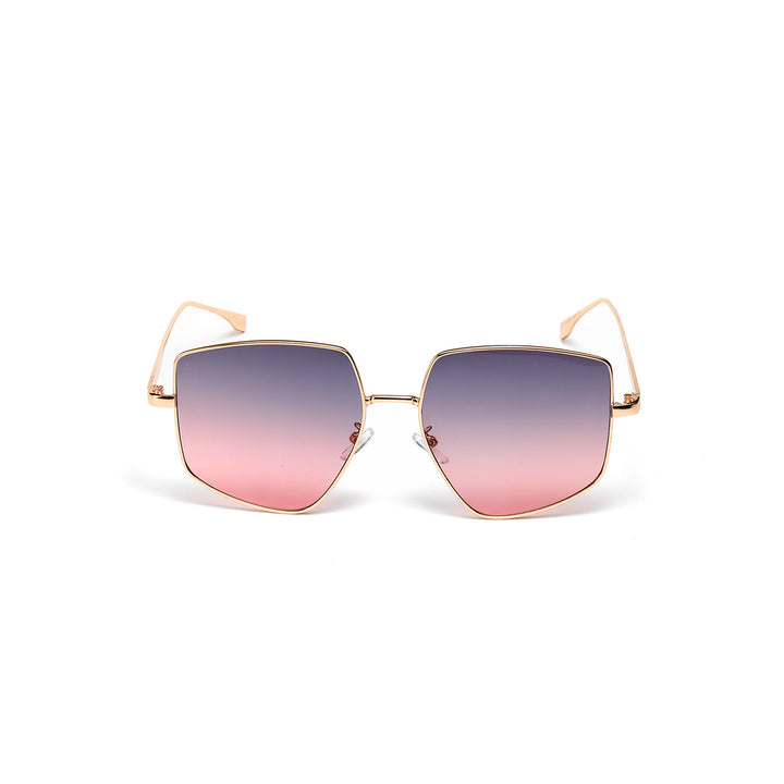 Damen quadratische Sonnenbrille mit elegantem Metallrahmen Karnz