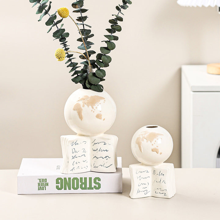 Elegante Keramik Globusbank Karnz