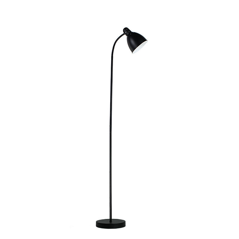 Moderne gewölbte Stehlampe mit verstellbarem Schirm