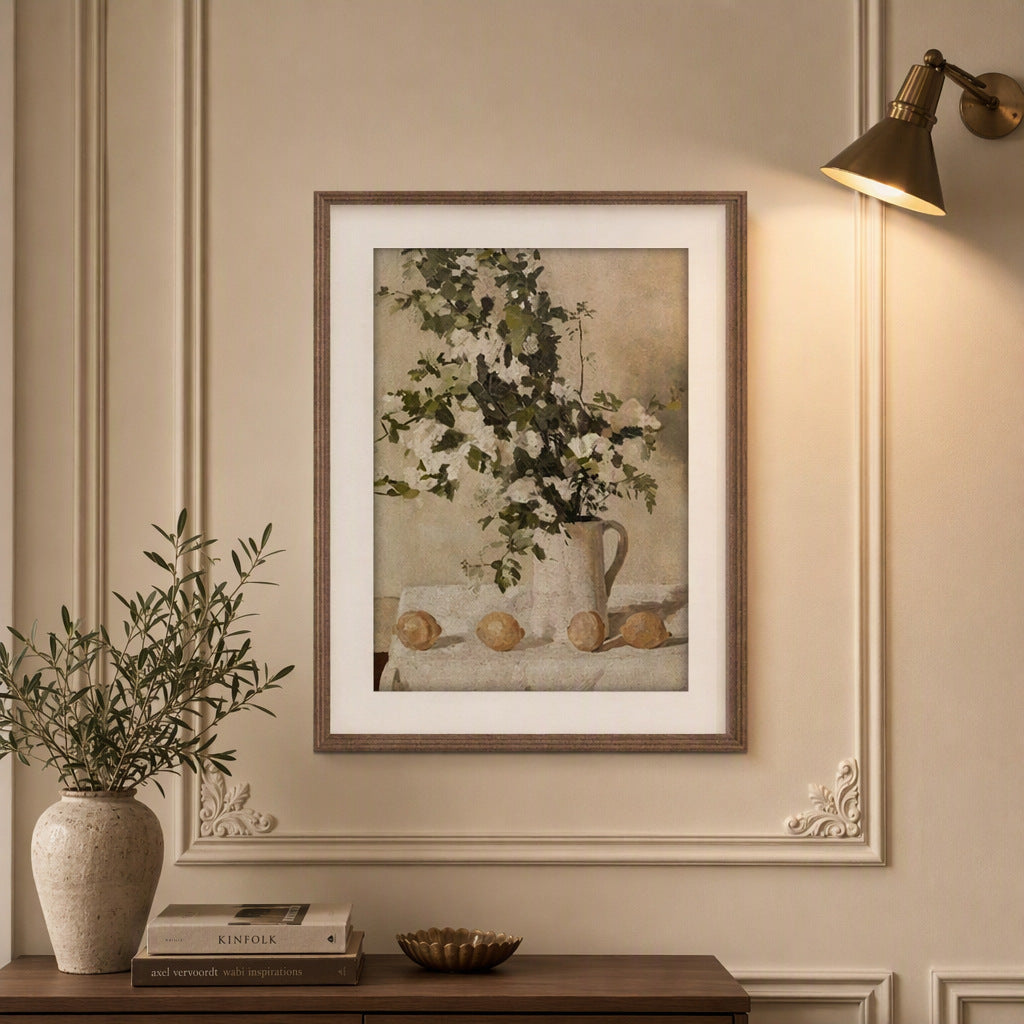 Vintage Blumen-Paar Wanddisplay