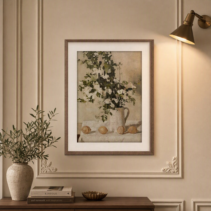 Vintage Blumen-Paar Wanddisplay