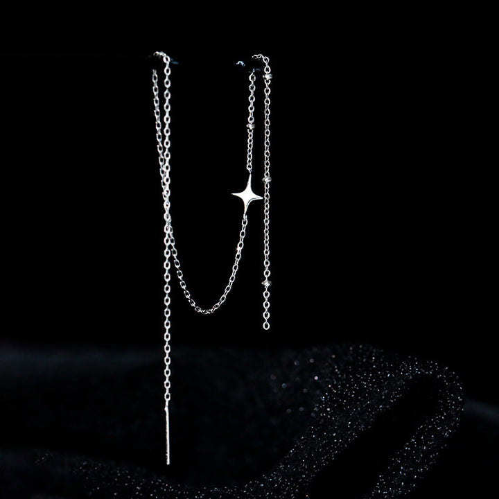 Elegante Y-Halskette mit Funkelndem Anhänger Karnz