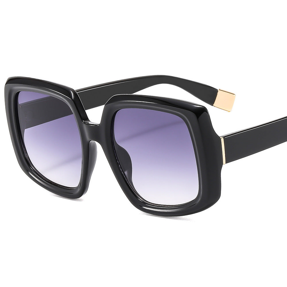 Damen modische Sonnenbrille mit auffälliger quadratischer Rahmenkonstruktion Karnz