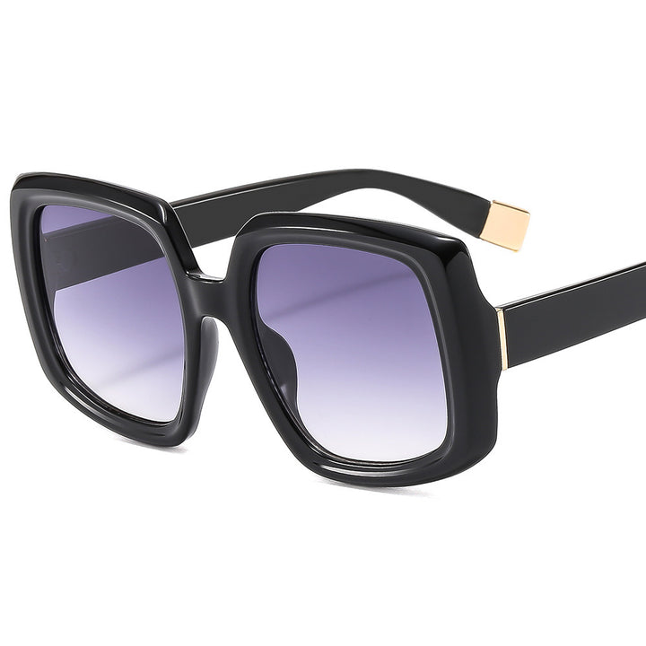 Damen modische Sonnenbrille mit auffälliger quadratischer Rahmenkonstruktion Karnz