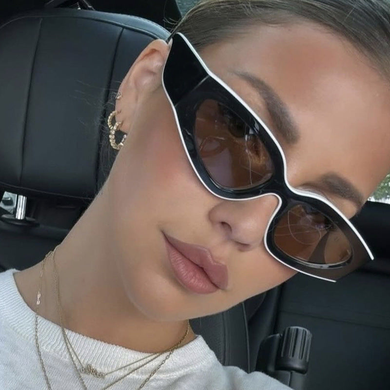 Damen Cat-Eye Sonnenbrille mit extravagantem Design und schützendem UV-Filter Karnz