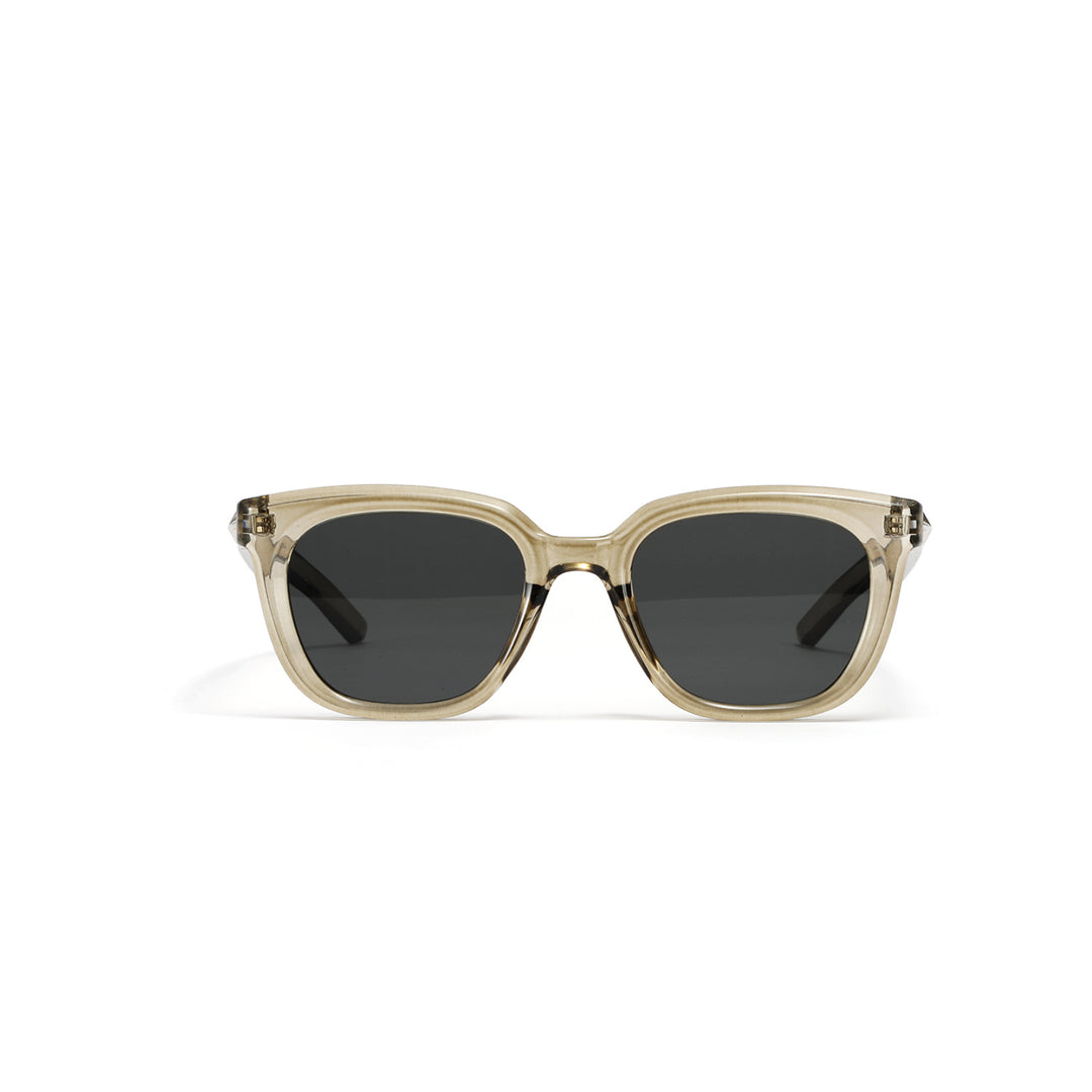 Damen modische transparente Sonnenbrille mit schmalem Rahmen und UV-Schutz Karnz