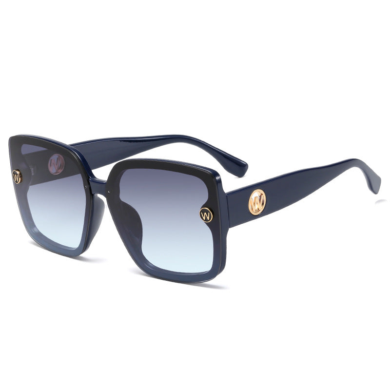 Damen quadratische Sonnenbrille mit gradienten Gläsern Karnz